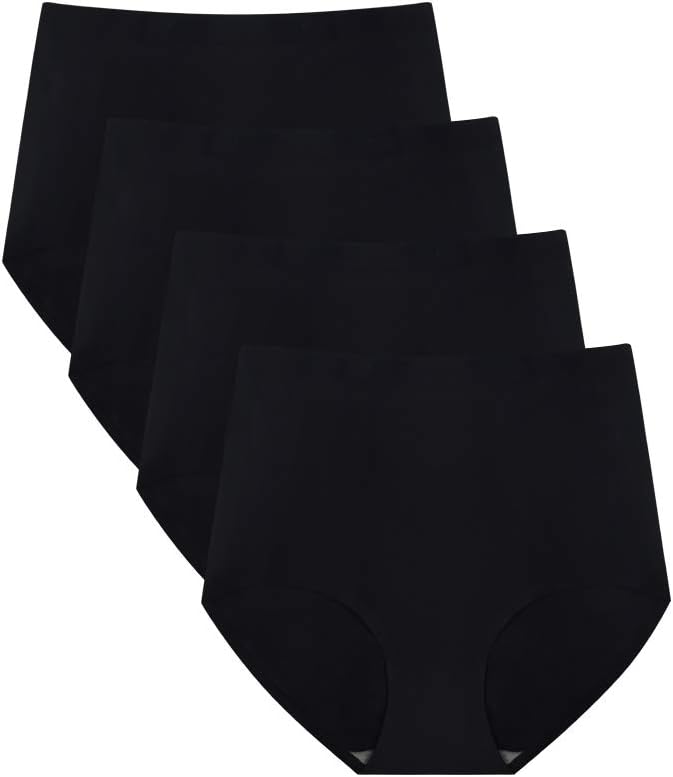 High Waist Briefs Underwear for Women Seamless Panties Multi Pack