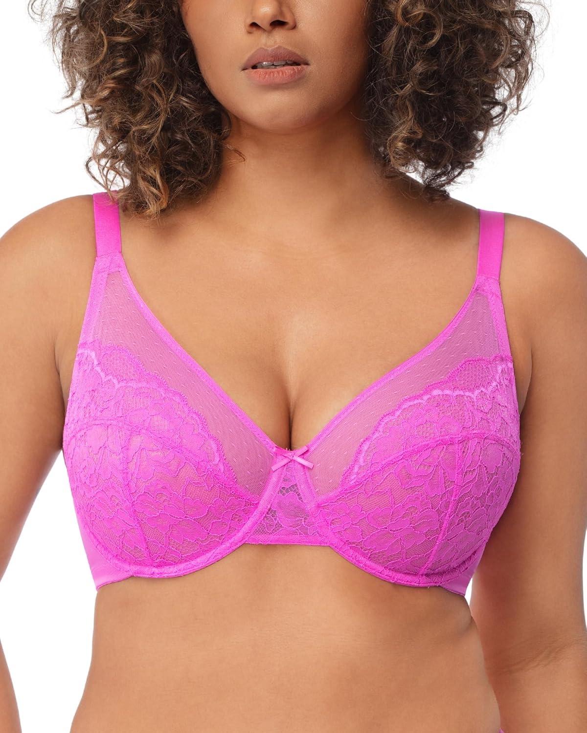 SMZ Minimizer Bras for Women Full Coverage Underwire Bras Plus Size Lifting Lace Bra for Heavy Breast