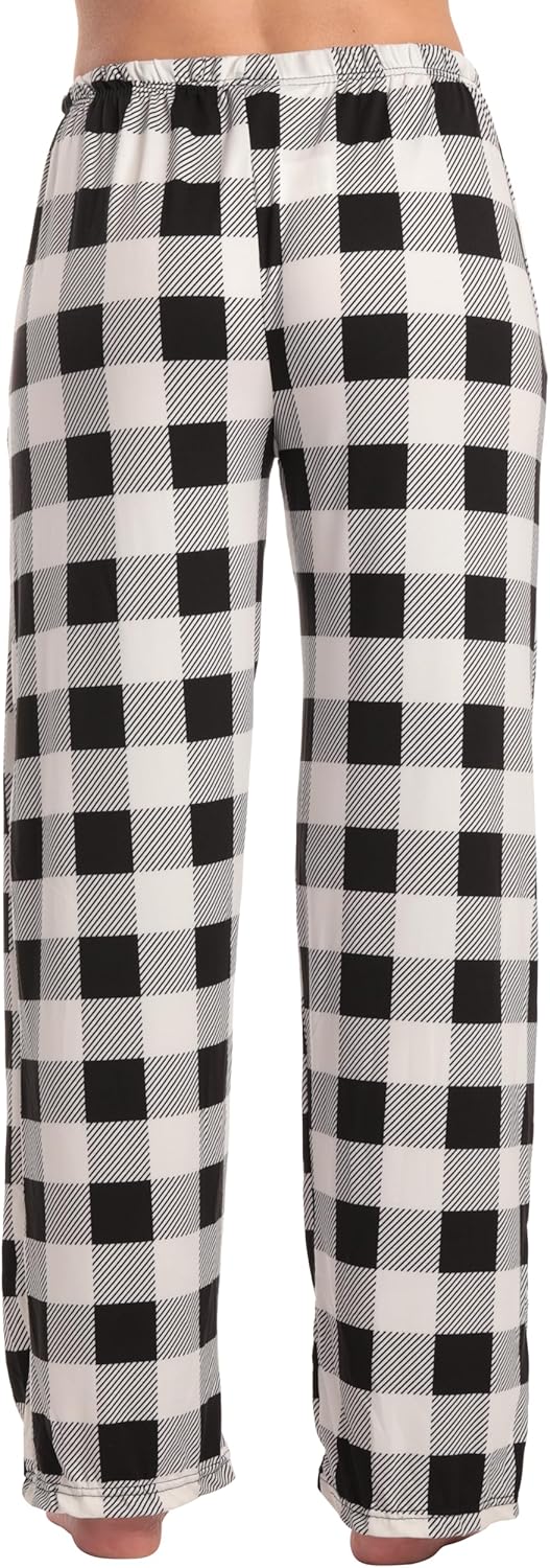 SMZ Women Buffalo Plaid Pajama Pants