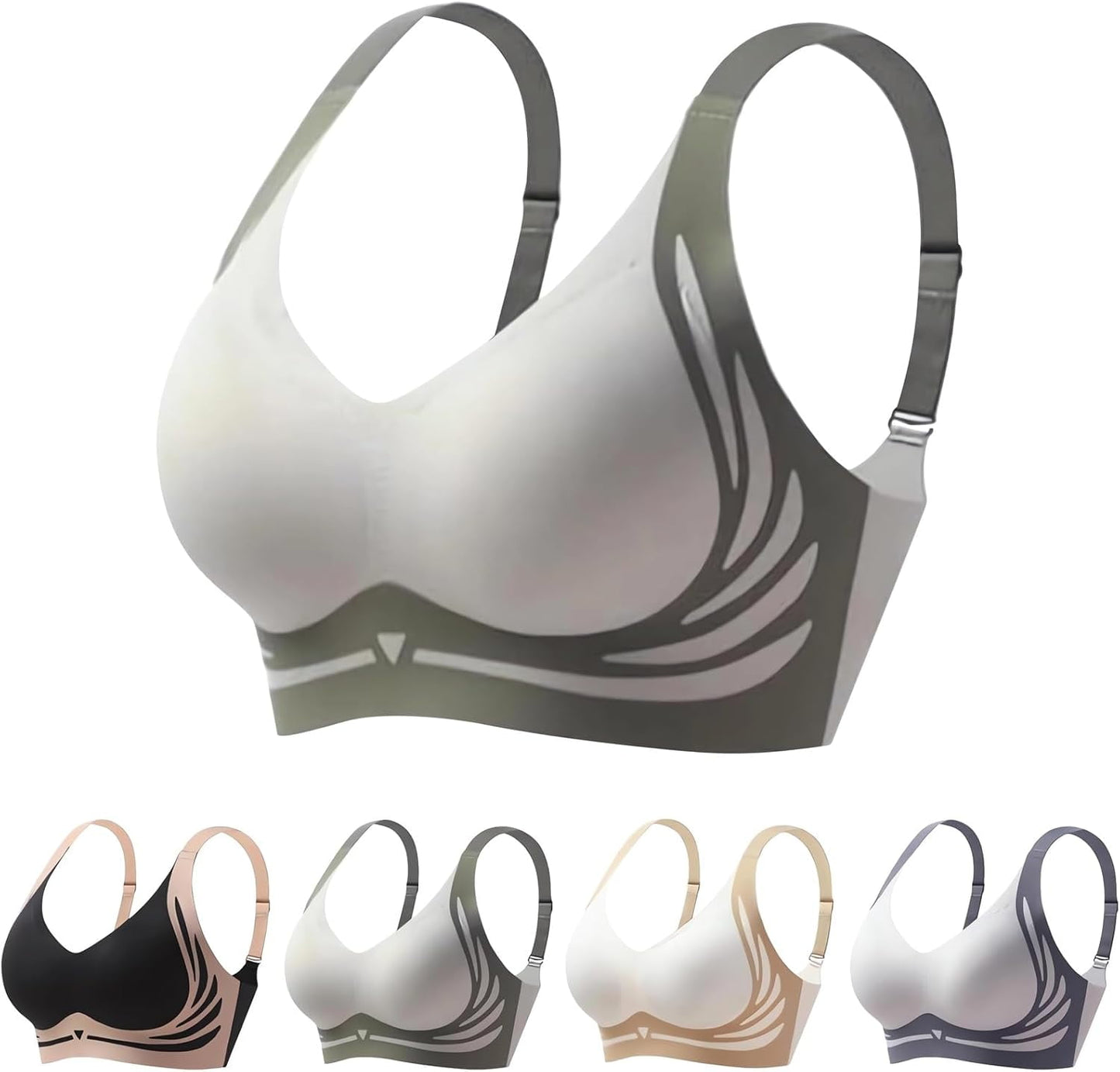 SMZ Seamless Bra Caralush Wmstylist Lushfitting Wireless Bra No Underwire Full Coverage Support Anti Sagging Bra