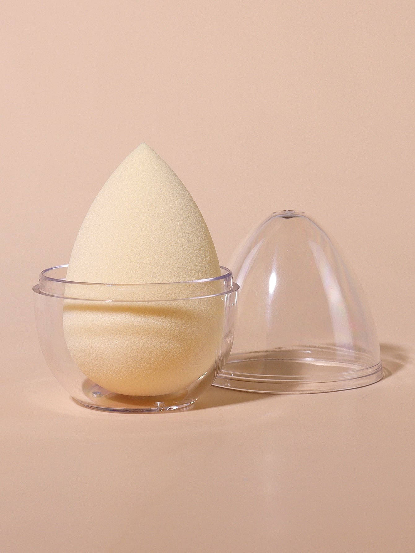 1 Water Drop Beauty Egg + Transparent Egg-shaped Storage