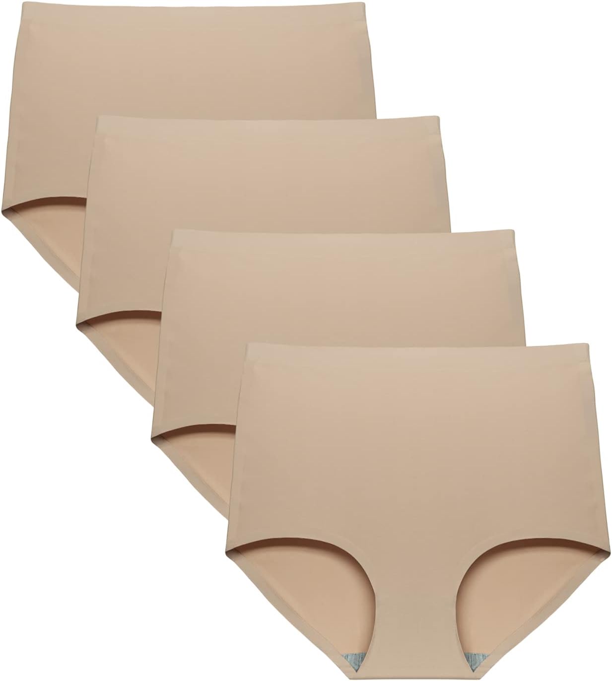 High Waist Briefs Underwear for Women Seamless Panties Multi Pack