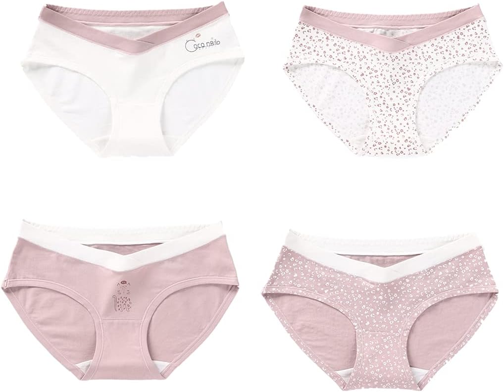 SMZ Maternity underwear pure cotton low-waist women's pregnant breathable maternity large size briefs