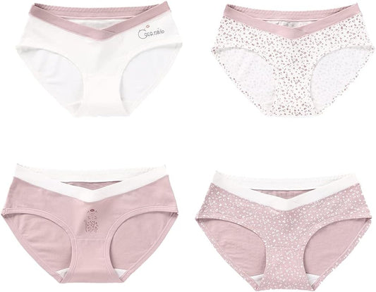 SMZ Maternity underwear pure cotton low-waist women's pregnant breathable maternity large size briefs