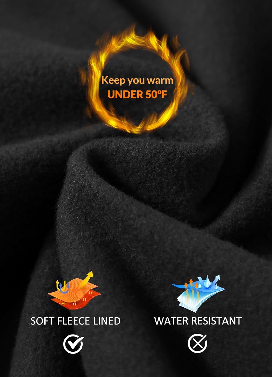 SMZ Women's Fleece Lined Leggings Thermal Warm Winter Tights High Waisted Yoga Pants Cold Weather with Pockets