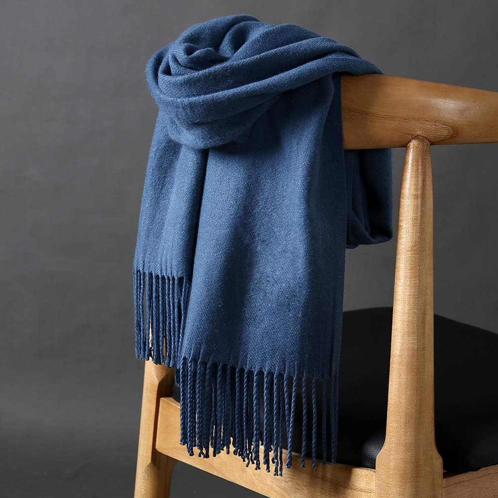 Womens Thick Soft Pashmina Shawl Wrap Scarf Warm Solid Color Stole