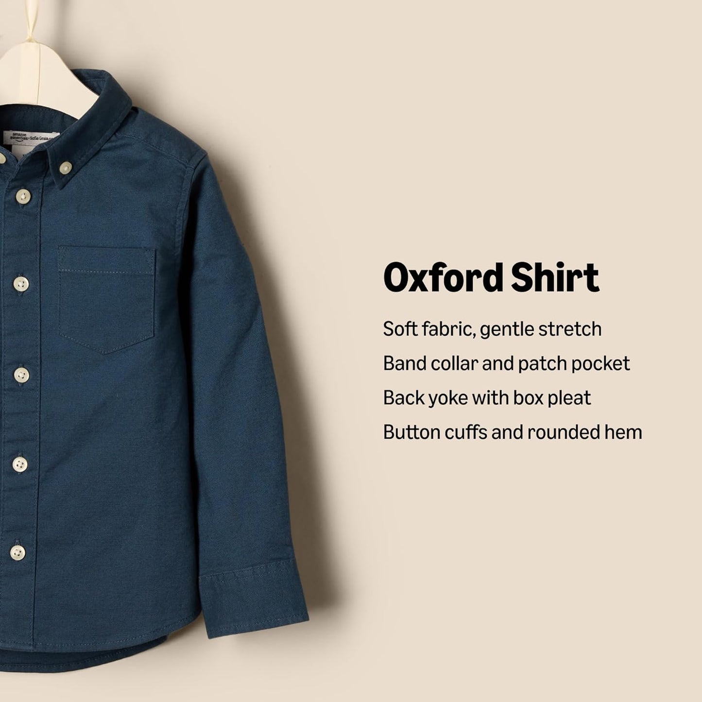 Grainge Toddlers and Baby Boys' Stretch Oxford Collar Shirt