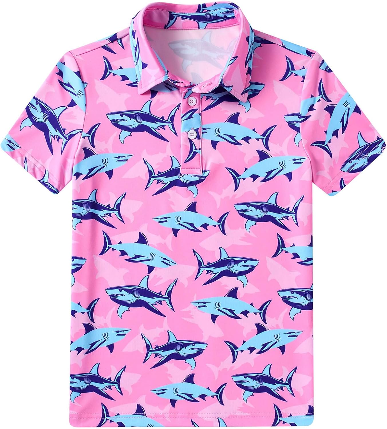 Boy's Polo Shirt Short Sleeve Golf Shirts for School Uniform Active 5-14 Years