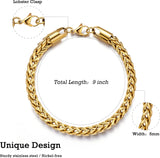 Btysun Cuban Link Bracelets for Men 21st Birthday Gifts for Him Dad Husband Hip Hop Chain Mens Jewelry