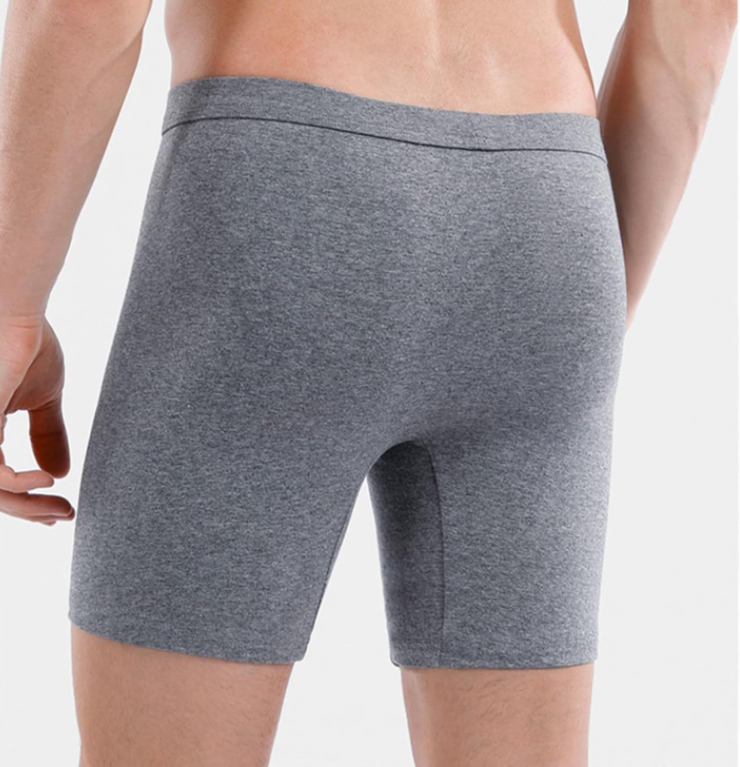 SMZ Men's Boxer Brief Underwear Cotton Sports Boxers Shorts Sexy U Convex Pouch Pocket Underpants
