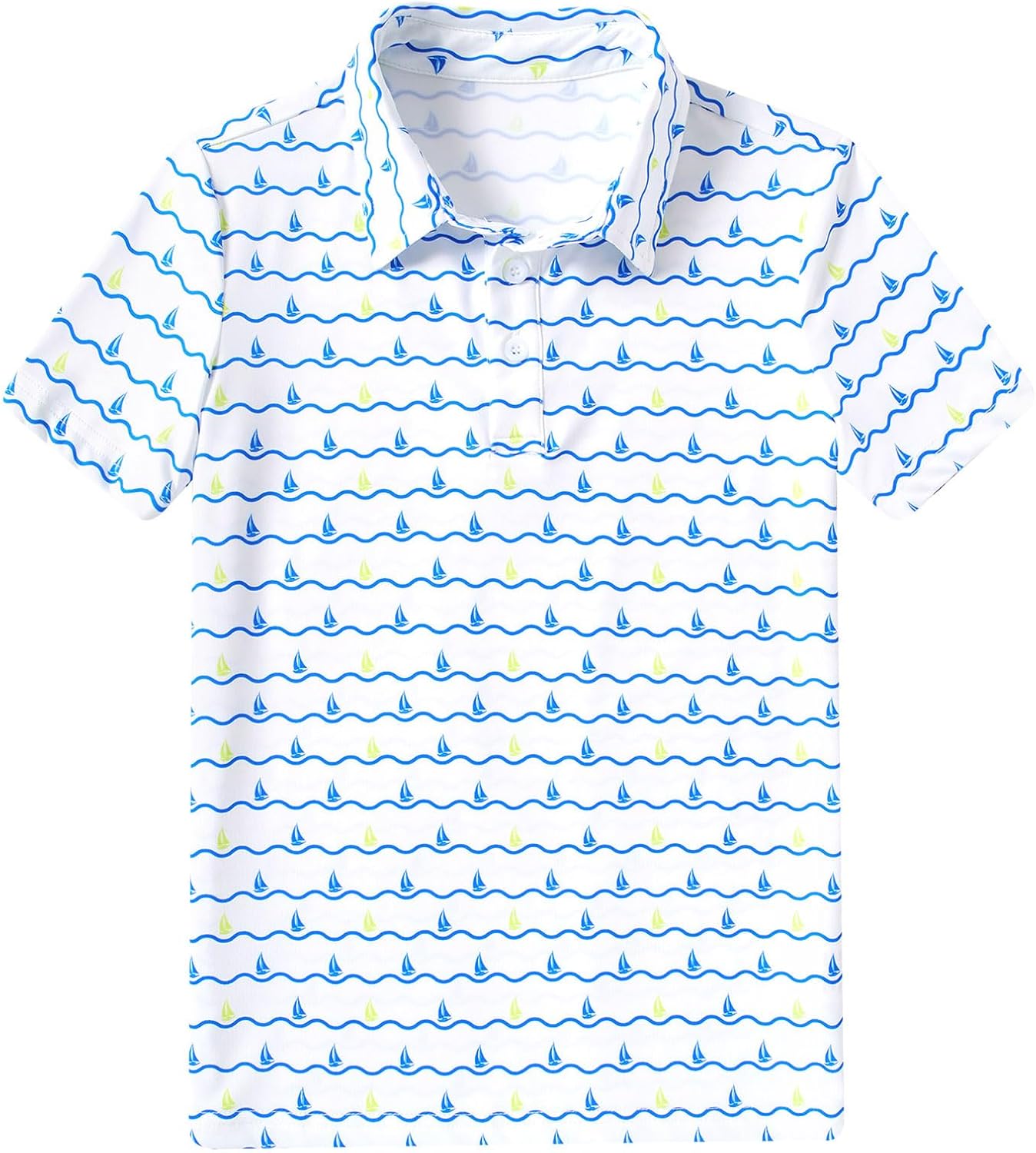 Boy's Polo Shirt Short Sleeve Golf Shirts for School Uniform Active 5-14 Years