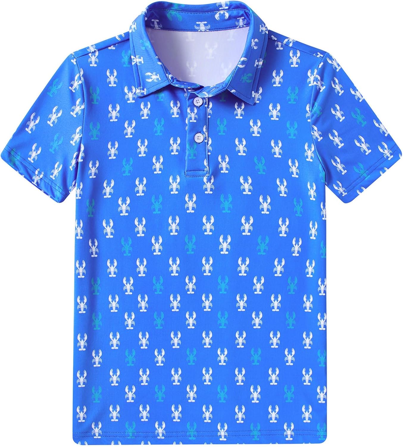 Boy's Polo Shirt Short Sleeve Golf Shirts for School Uniform Active 5-14 Years