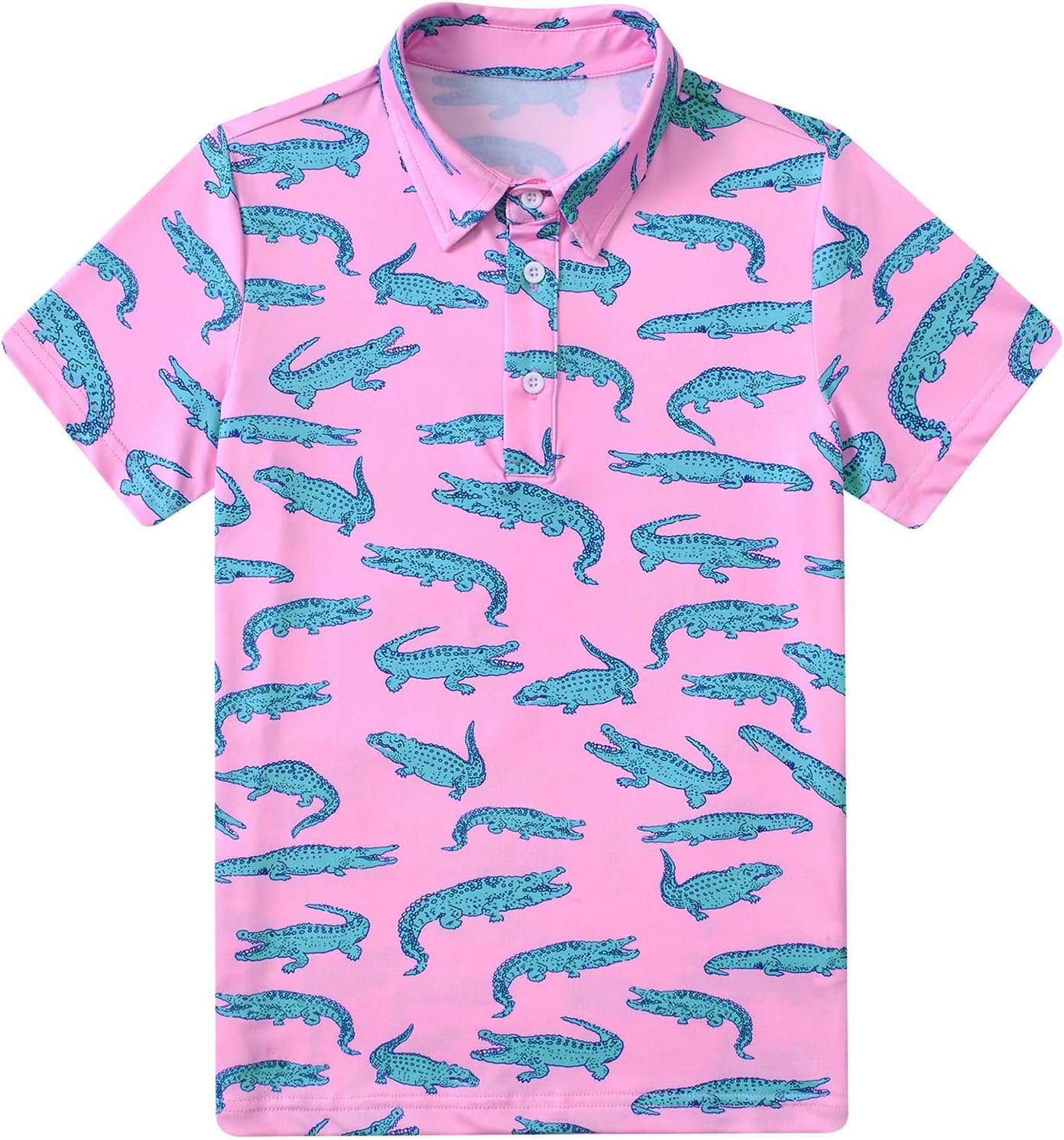 Boy's Polo Shirt Short Sleeve Golf Shirts for School Uniform Active 5-14 Years