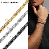 Btysun Cuban Link Bracelets for Men 21st Birthday Gifts for Him Dad Husband Hip Hop Chain Mens Jewelry