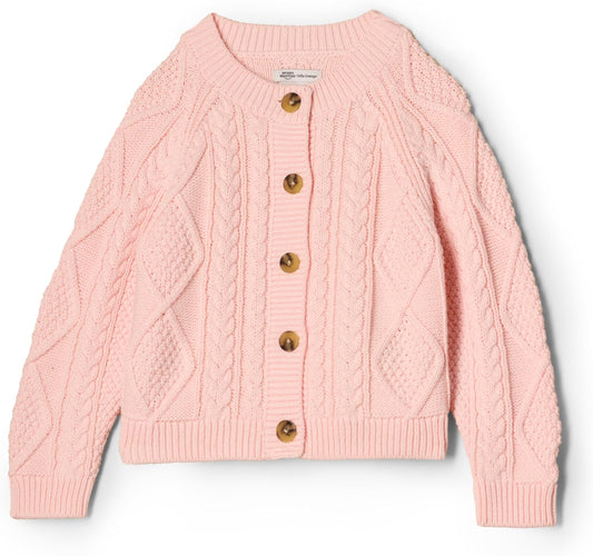 Unisex Toddlers and Babies' Fisherman Cardigan Sweater