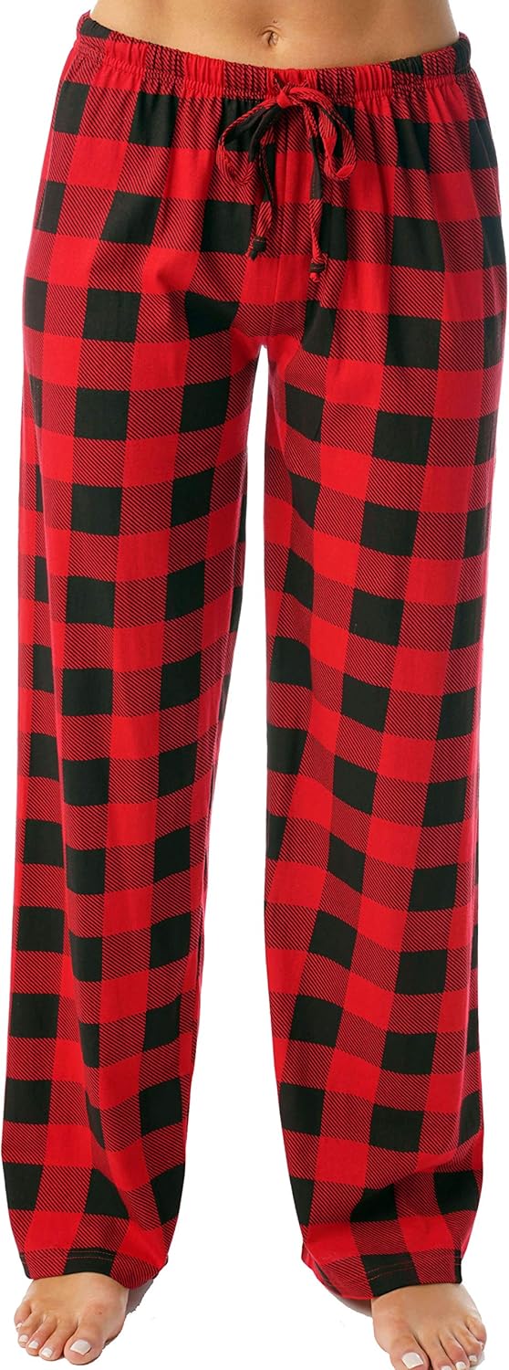 SMZ Women Buffalo Plaid Pajama Pants
