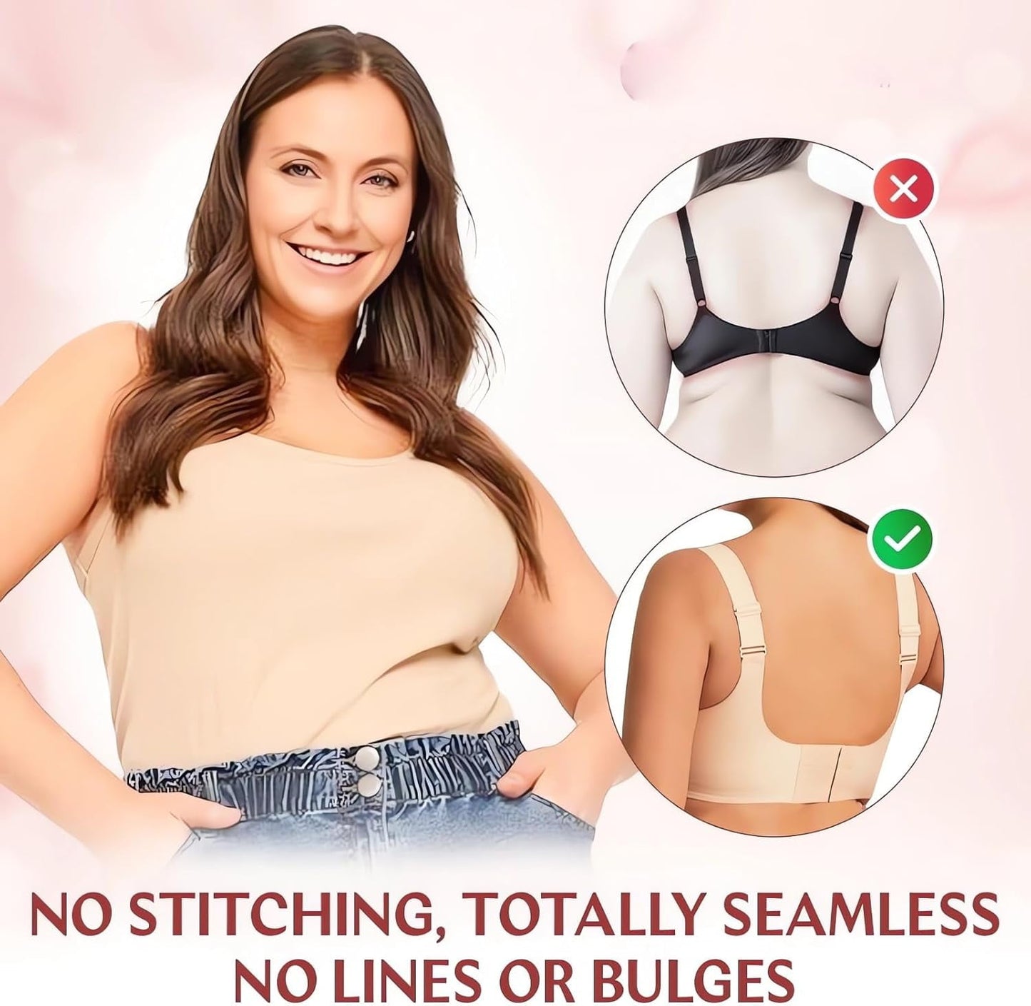 SMZ Seamless Bra Caralush Wmstylist Lushfitting Wireless Bra No Underwire Full Coverage Support Anti Sagging Bra