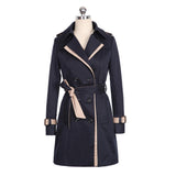 Turn down Collar  Slim Long Women's Trench Coats