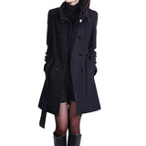 Slim Fit Europe Style Women's Trench Coats