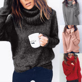 Women Knitted Turtleneck Sweater