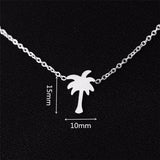 Palm Tree Necklace for Women