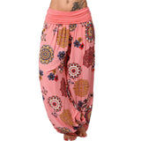 Women's Loose Floral Print Drawstring Pants