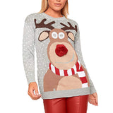 New Christmas Deer Print Sweater