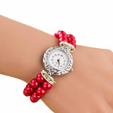 Women's New Pearl Beads Watch