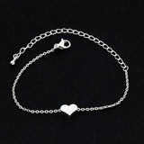 Silver Color Heart Bracelet & Bangle for Women