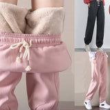 Thick Lambskin Cashmere Women Pants