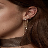 Women's Long Tassels Hook Dangle Earrings