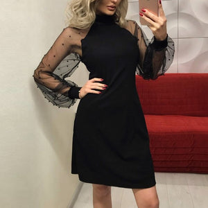 Women's Mesh Sleeve Dress