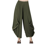 Women Casual Loose Ruffle Wide Leg  Sweatpants