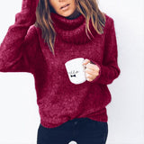 Women Knitted Turtleneck Sweater