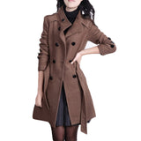 Slim Fit Europe Style Women's Trench Coats