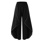 Women Casual Loose Ruffle Wide Leg  Sweatpants