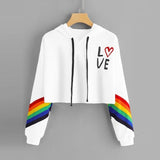 Rainbow Letter Print Women's Sweatshirt