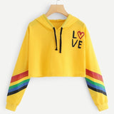 Rainbow Letter Print Women's Sweatshirt