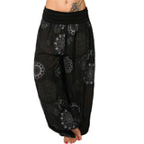 Women's Loose Floral Print Drawstring Pants