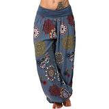 Women's Loose Floral Print Drawstring Pants