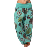 Women's Loose Floral Print Drawstring Pants