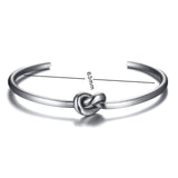 Trendy Round Circular Open Knot Cuff Bangle Bracelets For Women